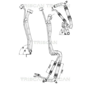 Vysokotlaké / nízkotlaké vedení, klimatizace TRISCAN 9010 29118