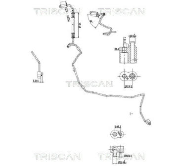 Vysokotlaké / nízkotlaké vedení, klimatizace TRISCAN 9010 29122