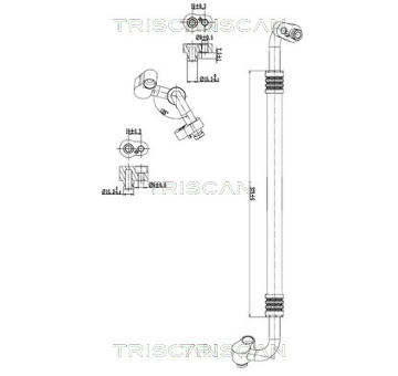 Vysokotlaké / nízkotlaké vedení, klimatizace TRISCAN 9010 29124