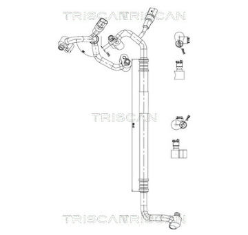 Vysokotlaké / nízkotlaké vedení, klimatizace TRISCAN 9010 29134