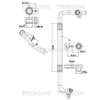 Vysokotlaké / nízkotlaké vedení, klimatizace TRISCAN 9010 81002