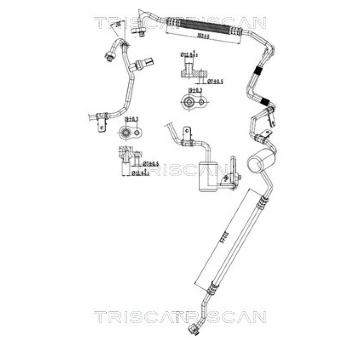 Vysokotlaké / nízkotlaké vedení, klimatizace TRISCAN 9010 81003