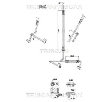 Vysokotlaké / nízkotlaké vedení, klimatizace TRISCAN 9010 81005