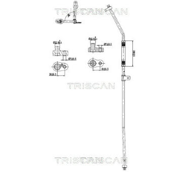 Vysokotlaké / nízkotlaké vedení, klimatizace TRISCAN 9010 81006