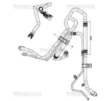 Vysokotlaké / nízkotlaké vedení, klimatizace TRISCAN 9010 81014