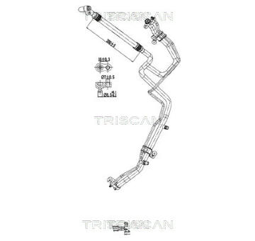 Vysokotlaké / nízkotlaké vedení, klimatizace TRISCAN 9010 81015