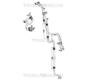 Vysokotlaké / nízkotlaké vedení, klimatizace TRISCAN 9010 81016