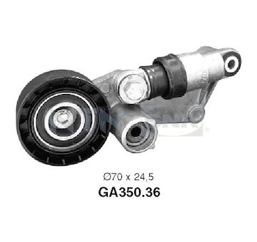 Napínací kladka, žebrovaný klínový řemen SNR GA350.36