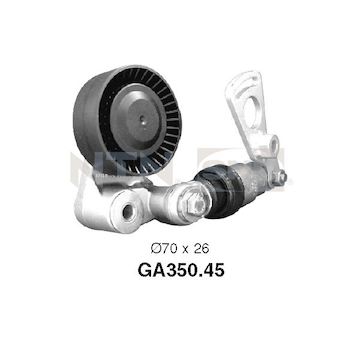 Napínací kladka, žebrovaný klínový řemen SNR GA350.45