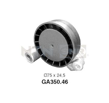 Napínací kladka, žebrovaný klínový řemen SNR GA350.46