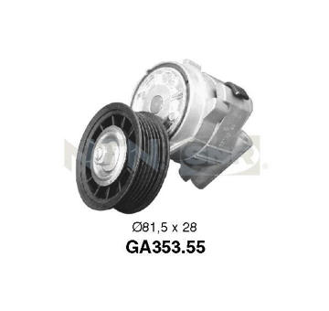 Napínací kladka, žebrovaný klínový řemen SNR GA353.55