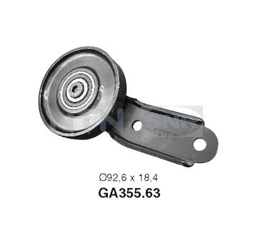 Napínací kladka, žebrovaný klínový řemen SNR GA355.63