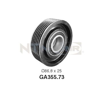 Vratná/vodicí kladka, klínový žebrový řemen SNR GA355.73