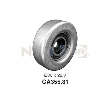 Napínací kladka, žebrovaný klínový řemen SNR GA355.81