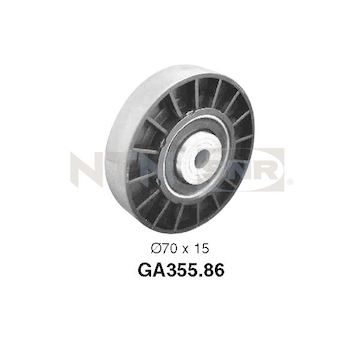 Vratná/vodicí kladka, klínový žebrový řemen SNR GA355.86