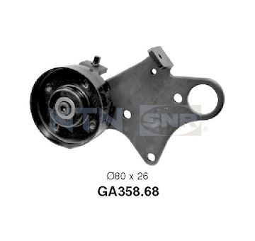 Napínací kladka, žebrovaný klínový řemen SNR GA358.68