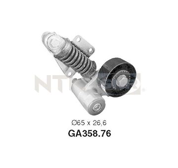 Napínací kladka, žebrovaný klínový řemen SNR GA358.76