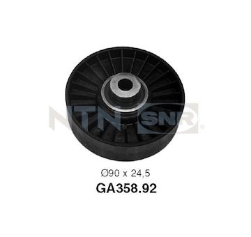 Vratná/vodicí kladka, klínový žebrový řemen SNR GA358.92