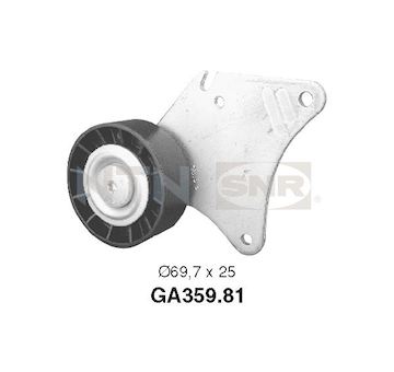 Vratná/vodicí kladka, klínový žebrový řemen SNR GA359.81