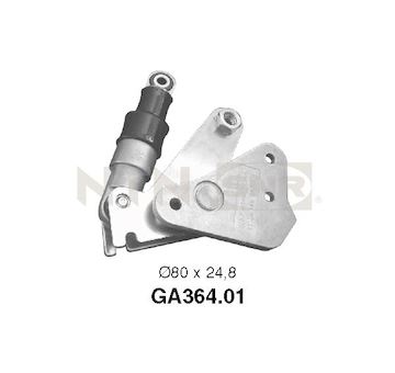 Napínací kladka, žebrovaný klínový řemen SNR GA364.01