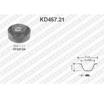 ozubení,sada rozvodového řemene SNR KD457.21