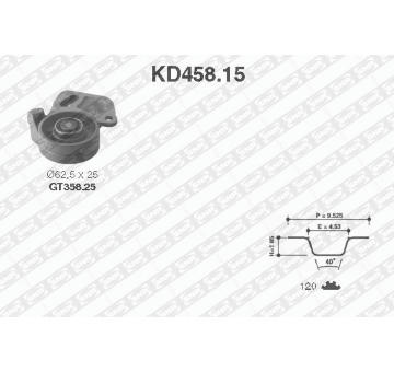 ozubení,sada rozvodového řemene SNR KD458.15