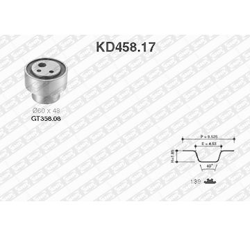 Sada rozvodového řemene SNR KD458.17