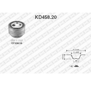 Sada rozvodového řemene SNR KD458.20