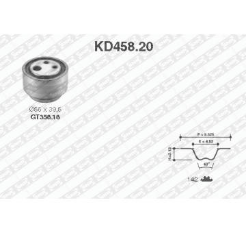 ozubení,sada rozvodového řemene SNR KD458.20