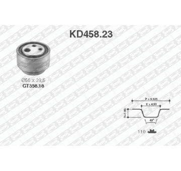 ozubení,sada rozvodového řemene SNR KD458.23