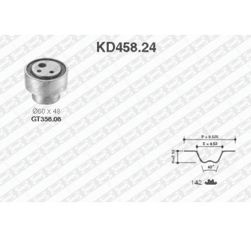 ozubení,sada rozvodového řemene SNR KD458.24