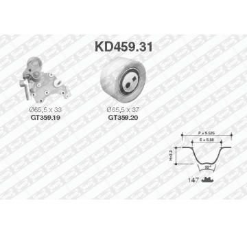 ozubení,sada rozvodového řemene SNR KD459.31