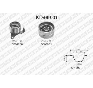 Sada rozvodového řemene SNR KD469.01