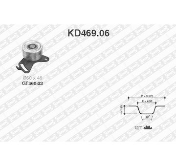 Sada rozvodového řemene SNR KD469.06