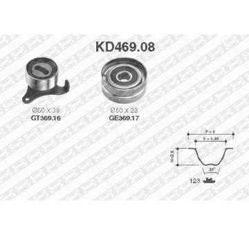 ozubení,sada rozvodového řemene SNR KD469.08