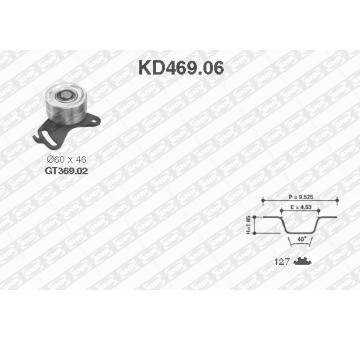 ozubení,sada rozvodového řemene SNR KD469.06