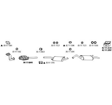 Výfukový systém HJS Au_550