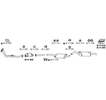Výfukový systém HJS Au_554
