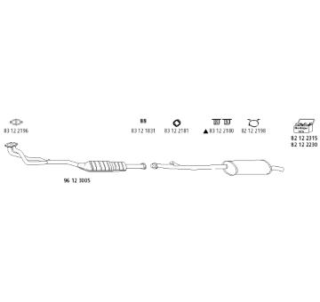 Výfukový systém HJS BMW_86