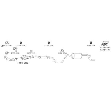 Výfukový systém HJS Fo_317