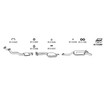 Výfukový systém HJS Me_220