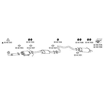 Výfukový systém HJS Ma_173
