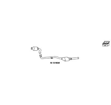 Prid.zarizeni, katalyzator/filtr pevnych casti(Kombi-system) HJS 93 13 9038