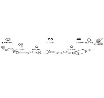Výfukový systém HJS Op_226