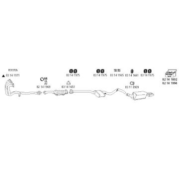 Výfukový systém HJS Op_643
