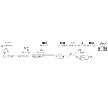 Výfukový systém HJS Op_644