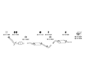 Výfukový systém HJS Sk_38