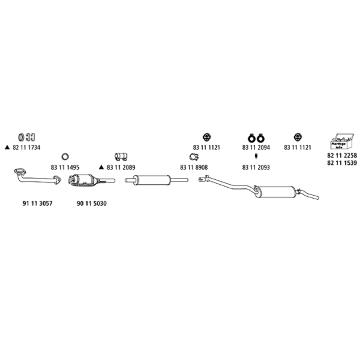 Výfukový systém HJS VW_278