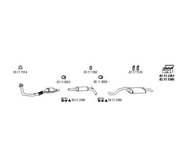 Výfukový systém HJS VW_2206