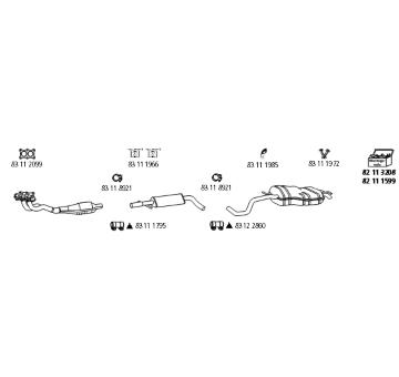 Výfukový systém HJS VW_462